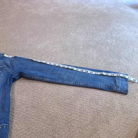 J Brand Denim Jean Jacket Trucker Universe Stretch Fitted Classic LARGE #4030225 - Picture 12 of 14